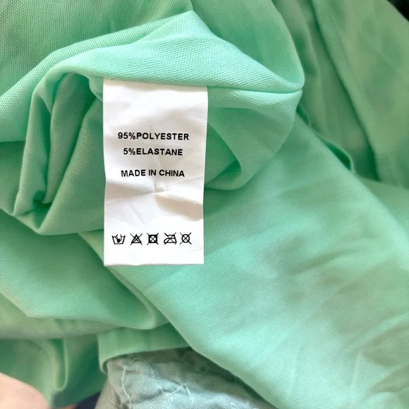 NEW Mint Green Dress, Sequins Dress, One Shoulder, Prom Dress, NWOT, Size XLG - Picture 8 of 11